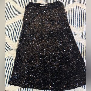 Old Navy Black Sequin Pencil Skirt